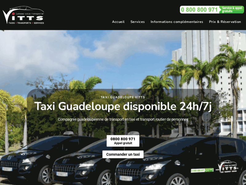 Chauffeur Guadeloupe 24h/7j - Taxi en Guadeloupe