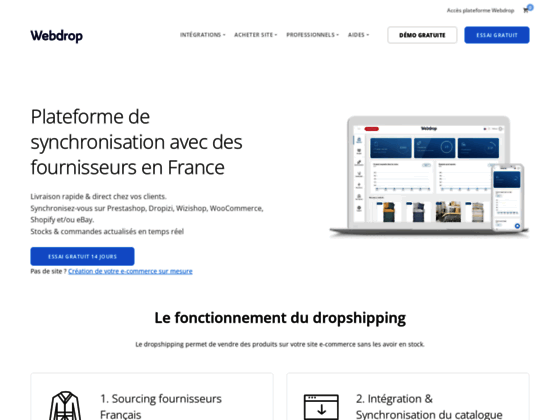 Webdrop, création de site e-commerce