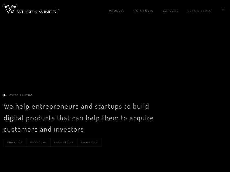 Website's screenshot : Wilsonwings
