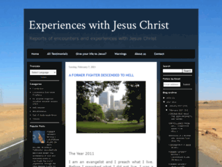 Website's thumnail : Experiences with Jesus Christ