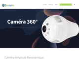 Camera de surveillance sans fil, Caméra ampoule panoramique wifi