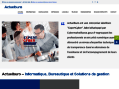 Site Détails : Actuelburo – Leader régional des solutions informatiques, bureautiques et logicielles.