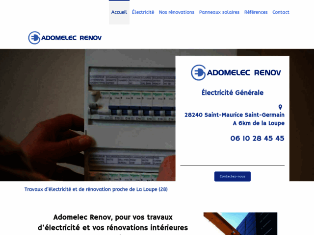 Adomelec Renov28, électricien à Chartres et à Nogent Le Rotrou
