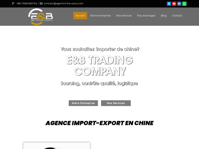 Société d'importation et d'exportation en Chine