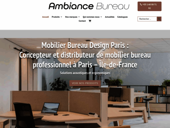 Ambiance Bureau, concepteur et distributeur de mobilier de bureau design à Paris