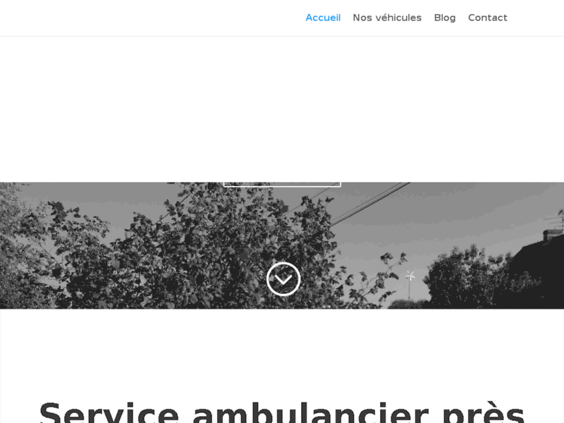 Screenshot du site : Ambulances Guerlet