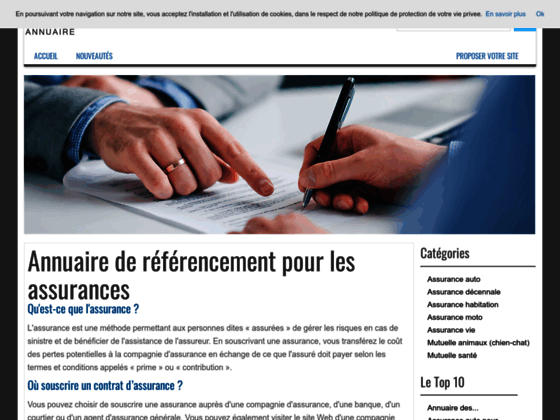 Annuaire gratuit référenceur de site internet d'entreprise Francophone