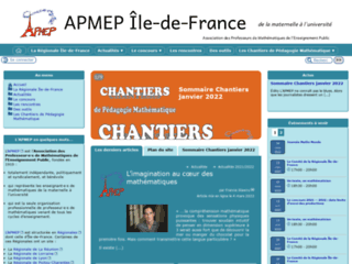 Site de la Régionale Île-de-France APMEP