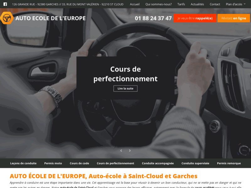 Auto école à Garches, Saint-Cloud | Auto école de l'Europe