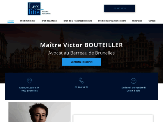 Cabinet d’avocat à Bruxelles de Maître Victor Bouteiller