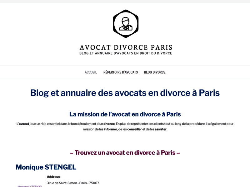 Blog et annuaire d'avocats du divorce à Paris