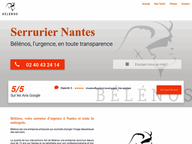 Bélénos : serrurier plombier chauffagiste Nantes