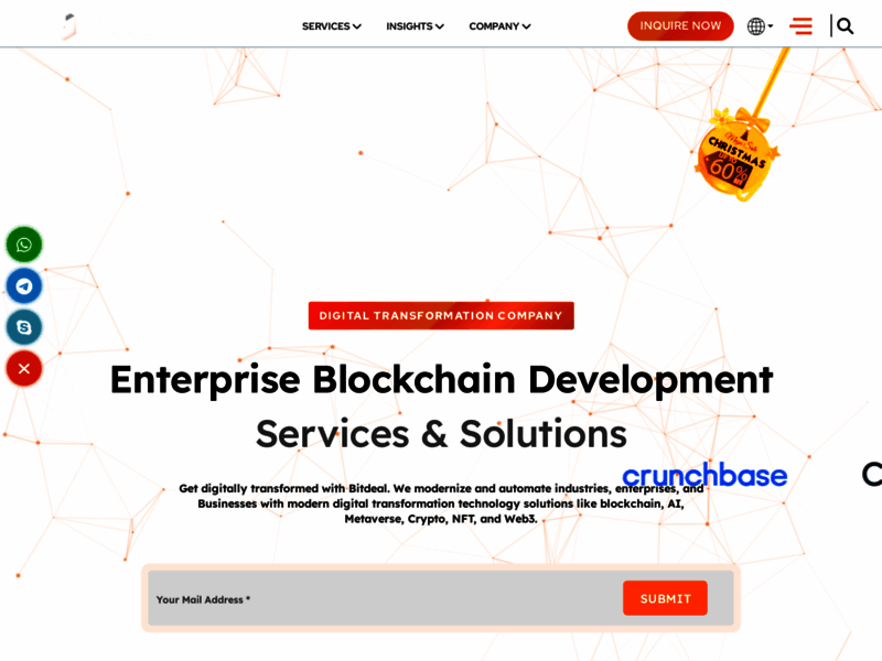 Site screenshot : Bitdeal - Blockchain Development Company