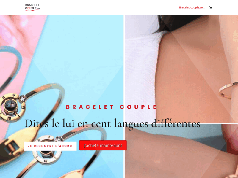 Bracelet couple : bracelet à distance pour 2 amoureux