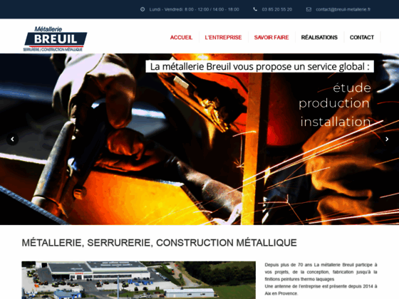 Métallerie Breuil : Serrurerie et Constructions métalliques à Mâcon, en Bourgogne