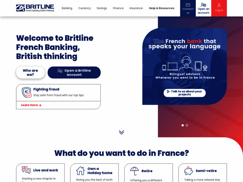 Britline: Banque, crédit et assurance