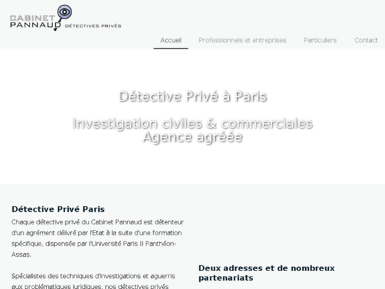 D�tective Priv� Paris - Cabinet Pannaud