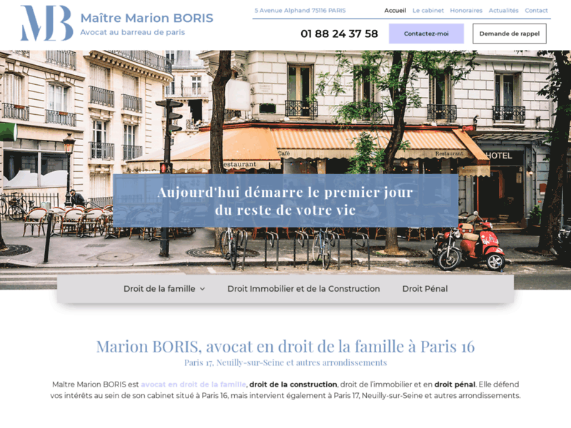 Avocat à Paris 16 – Droit de la famille | Maître Marion BORIS