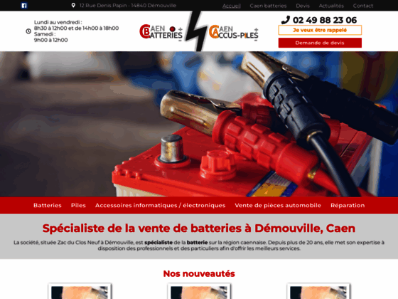 Caen Batteries - vente d'alimentation électrique -piles et batteries-  à Démouville (14)