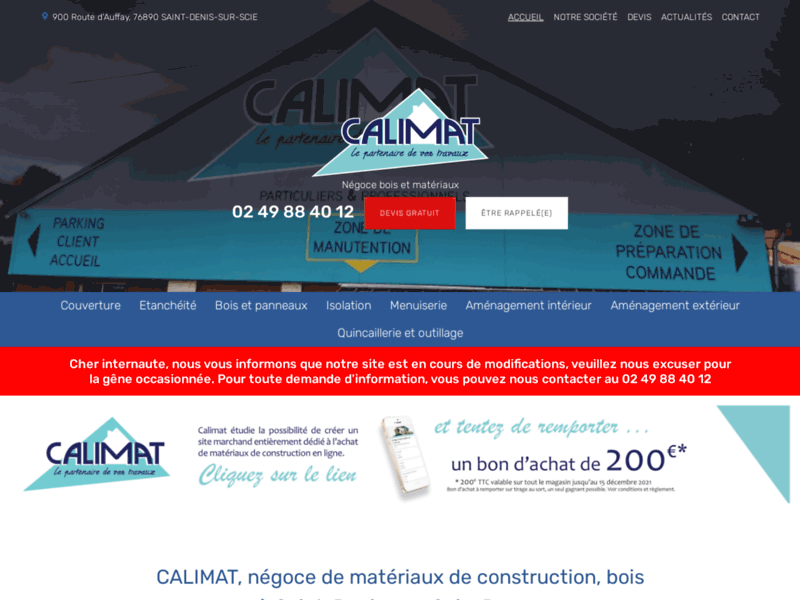 Négoce Matériaux de construction Saint-Denis-sur-Scie, Rouen | CALIMAT
