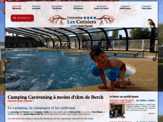 Camping Caravaning à moins d'1 km de Berck-sur-mer - Camping Caravaning Les Cerisiers, sur Breizh kam annuaire du cerf-volant