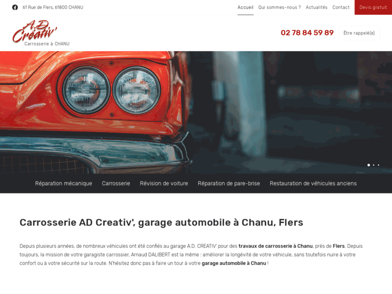 Garage automobile Chanu – Flers | Carrosserie AD Creativ '