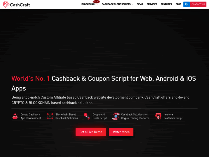 Site screenshot : Start Your Cashback Business Website With Advanced