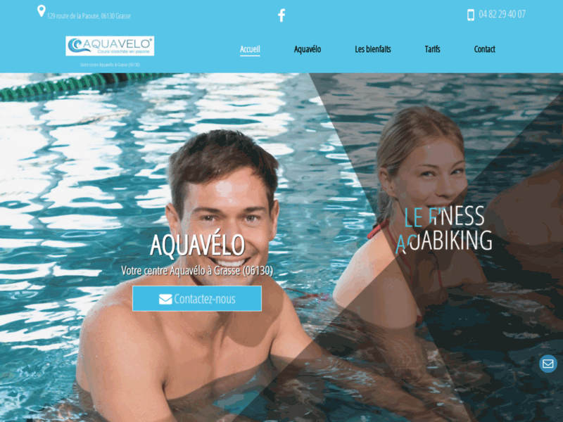 Screenshot du site : Meilleur tarif aquavelo grasse
