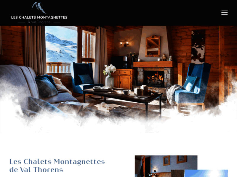Screenshot du site : Chalets Les Montagnettes - Val Thorens