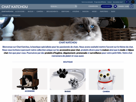 Boutique de produits sur le thème du chat - Chat Katchou