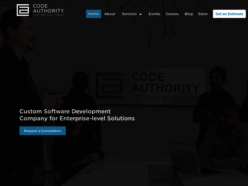 Website's screenshot : Code Authority