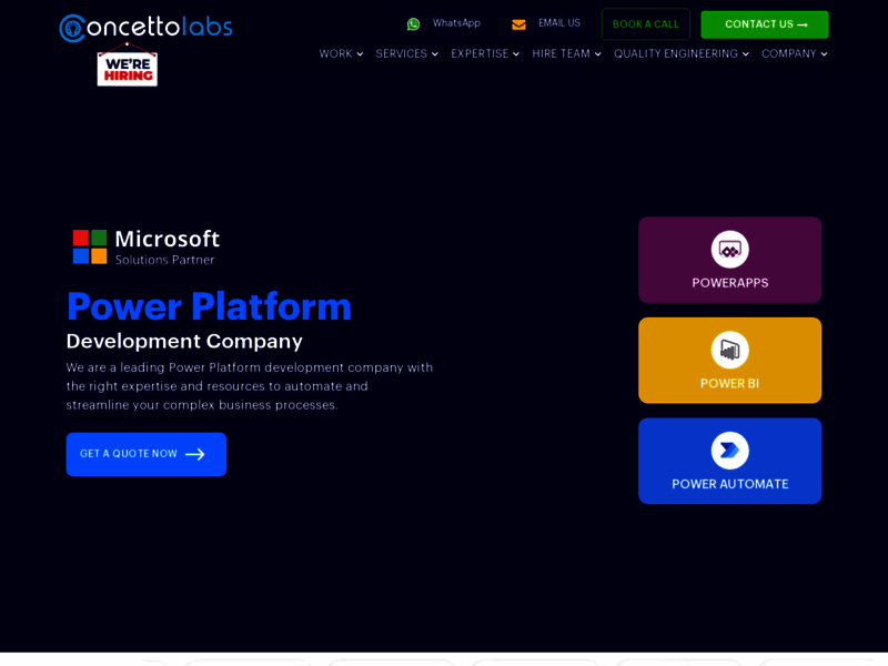 Website's screenshot : Concetto Labs