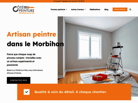 Côté Peinture : votre artisan peintre décorateur dans la région de Nantes