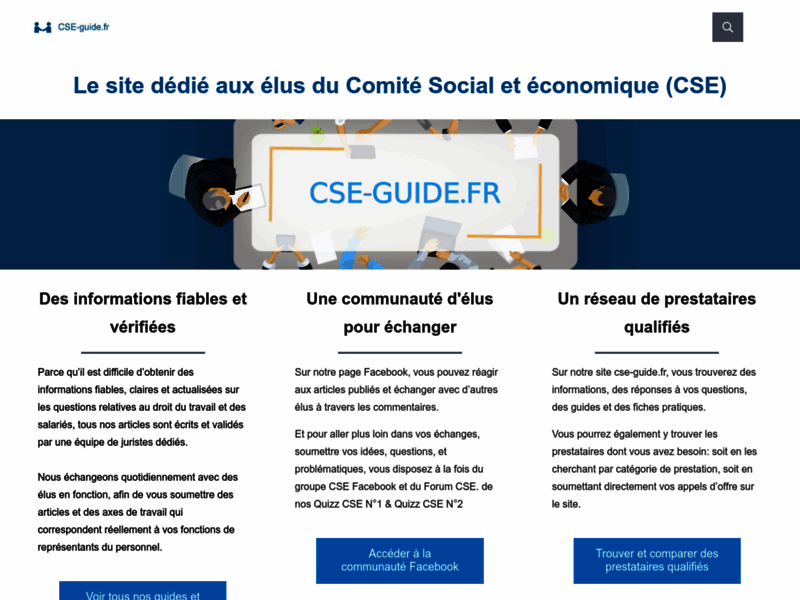 Cse guide: premier guide dédié aux élus du CSE