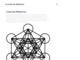 Le Cube de Métatron : son pouvoir et la signification de ce symbole géométriq