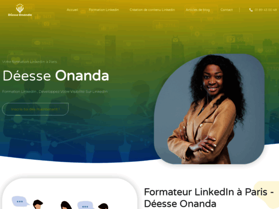 Formateur Linkedin à Paris, Déesse Onanda 