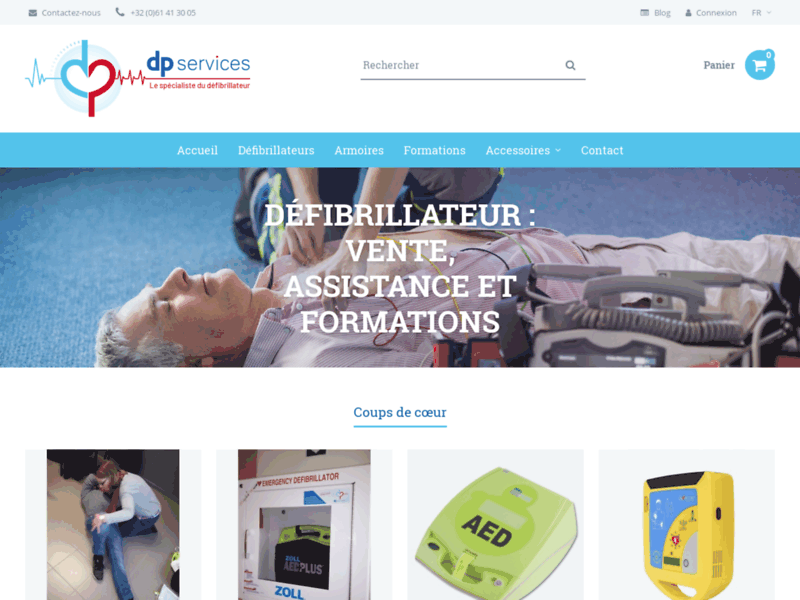 Screenshot du site : DP Services