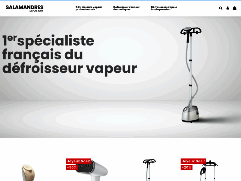 Screenshot du site : Guide achat , choisir un défroisseur vapeur