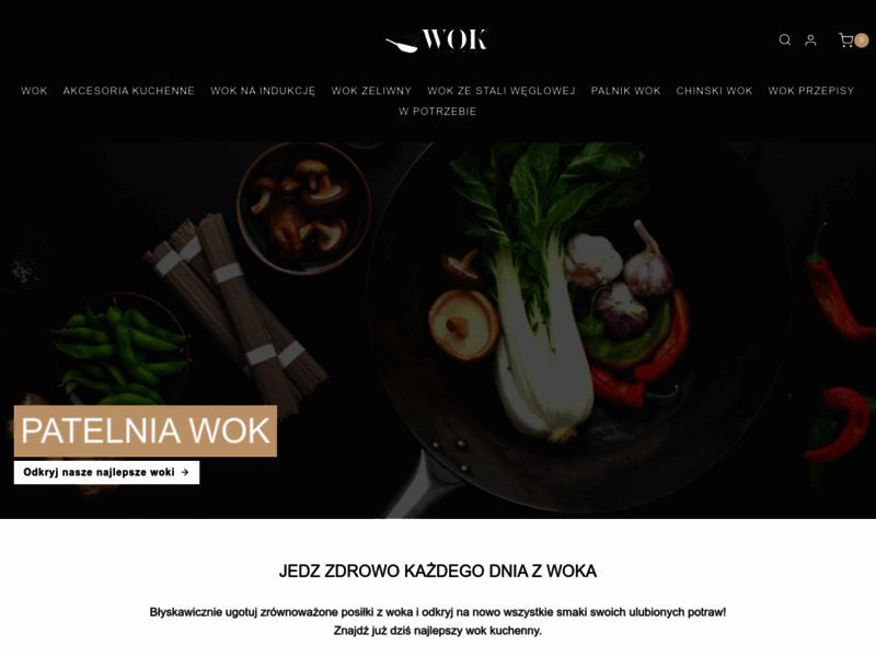 Site screenshot : Dom Wok - Sekret Perfekcyjnych Posiłków
