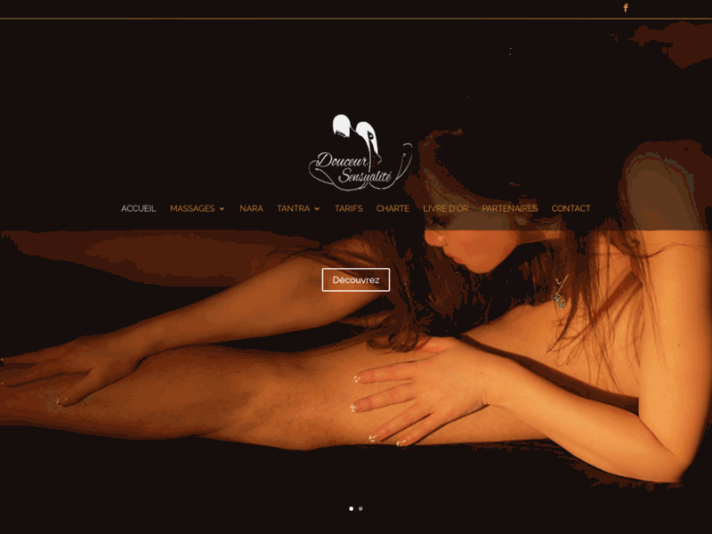 Screenshot du site : Massage prostate Genève