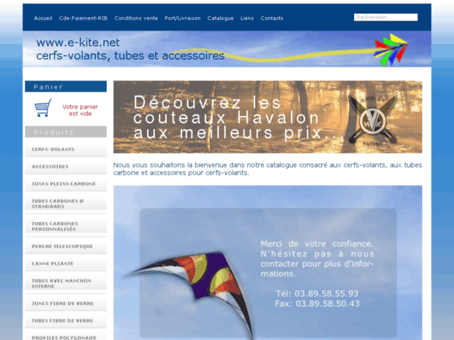 e-kite.net: cerfs-volants, tubes et accessoirese-kite.net: cerfs-volants, tubes et accessoires, référencé sur Breizh kam annuaire du cerf-volant