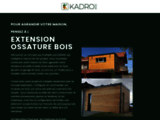 Extension ossature bois en kit : écologie et économie avec Kadro !
