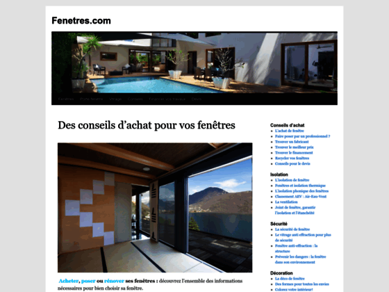 Détails : Fenetres.com : Le guide pratique pour choisir ses fenêtres