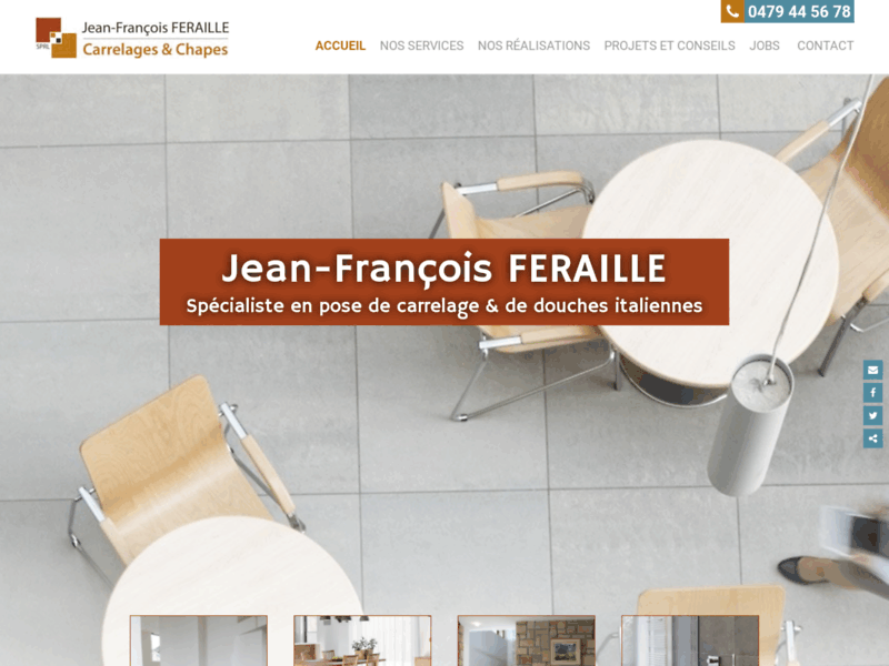 Screenshot du site : Jean-François Feraille