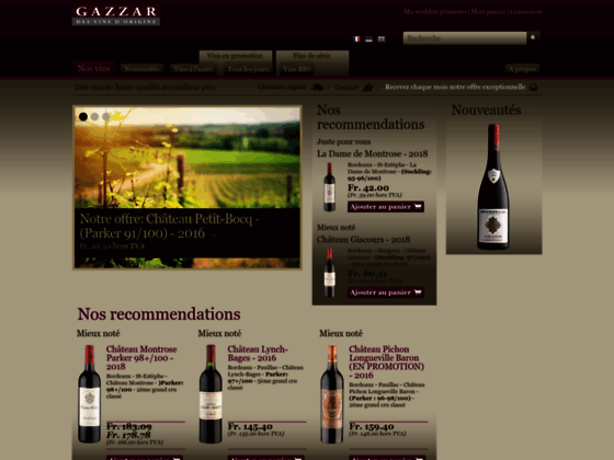 Vins de Bordeaux Primeurs - Gazzar.ch