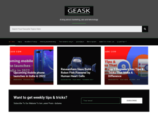Website's thumnail : Geask - Blog About Marketing and SEO