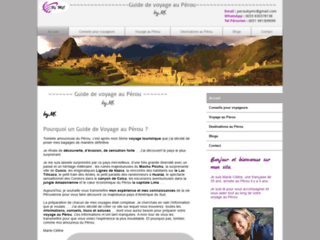 Guide de voyage au Pérou By Mc, agence de voyage locale francophone au Pérou