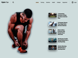 Website's thumnail : gymstips fitness blog