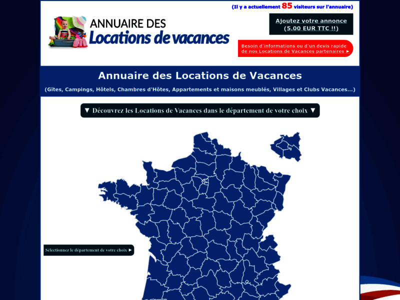 Annuaire des Locations Vacances en France