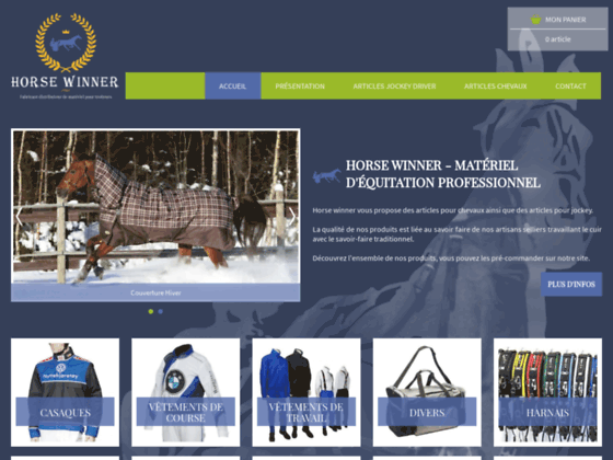 Horse Winner - boutique de matériel pour l'équitation professionnelle